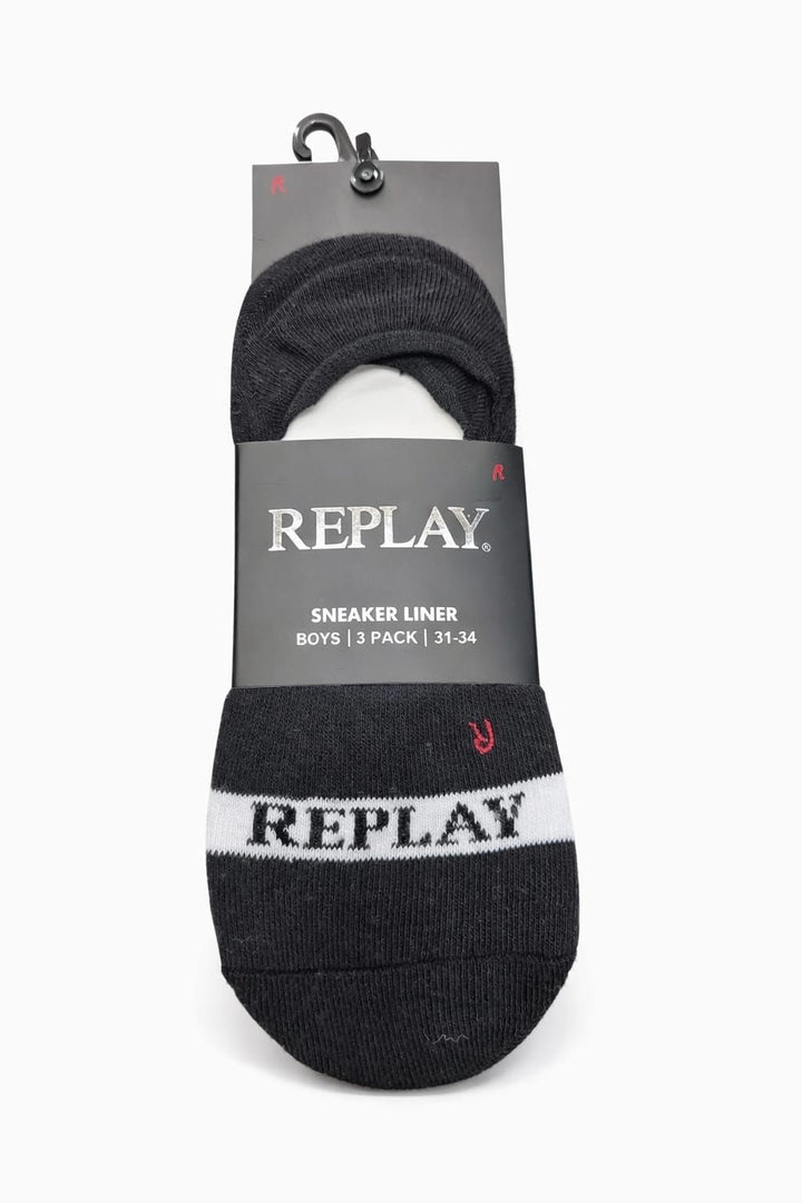 גרבי חצי REPLAY שחור