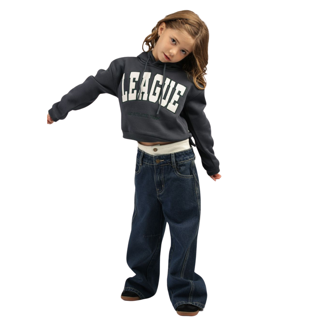 מכנסי ג׳ינס בנות TAMTAM כחול