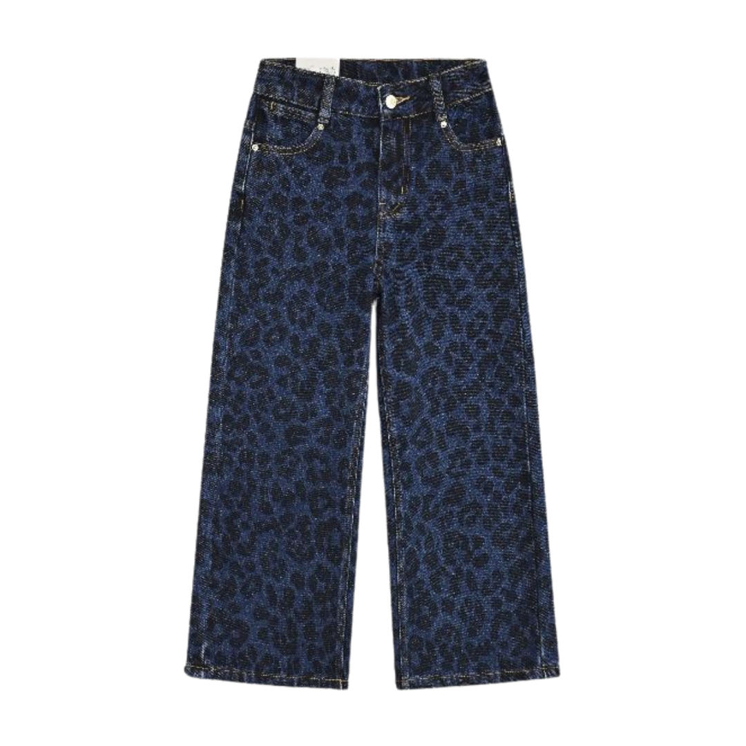 מכנסי ג׳ינס בנות TAMTAM כחול מנומר