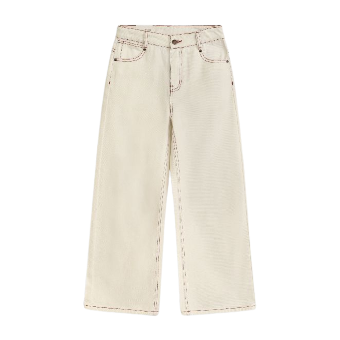 מכנסי ג׳ינס בנות TAMTAM לבן