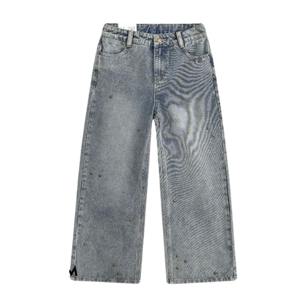 מכנסי ג׳ינס בנות TAMTAM כחול אבן