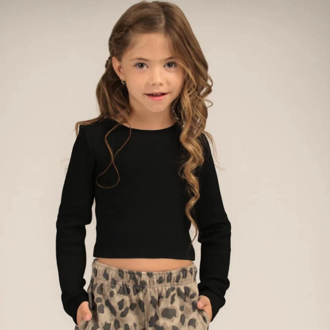 חולצת בייסיק בנות TAMTAM לבן