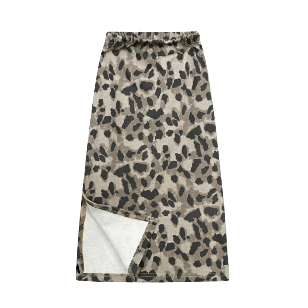 חצאית פרנץ טרי TAMTAM מנומר חום