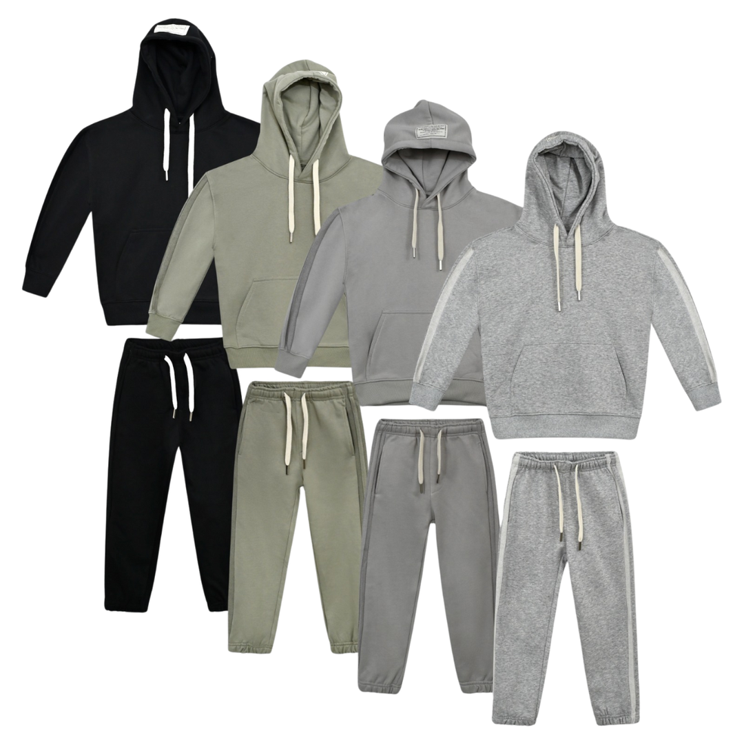 חליפת בנים קפוצ'ון TAMTAM אפור כהה