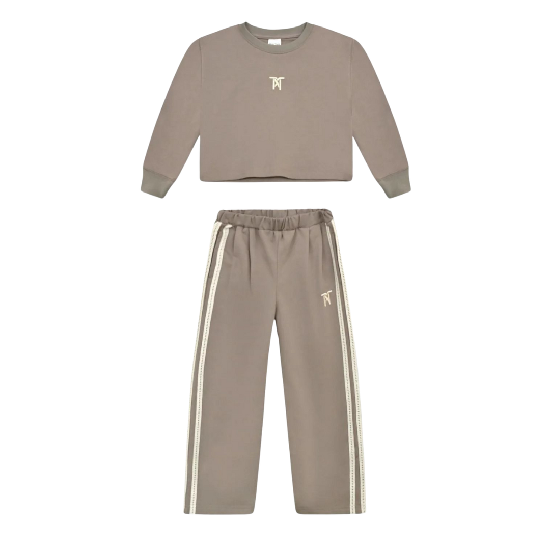 חליפת בנות לייקרה TAMTAM חום