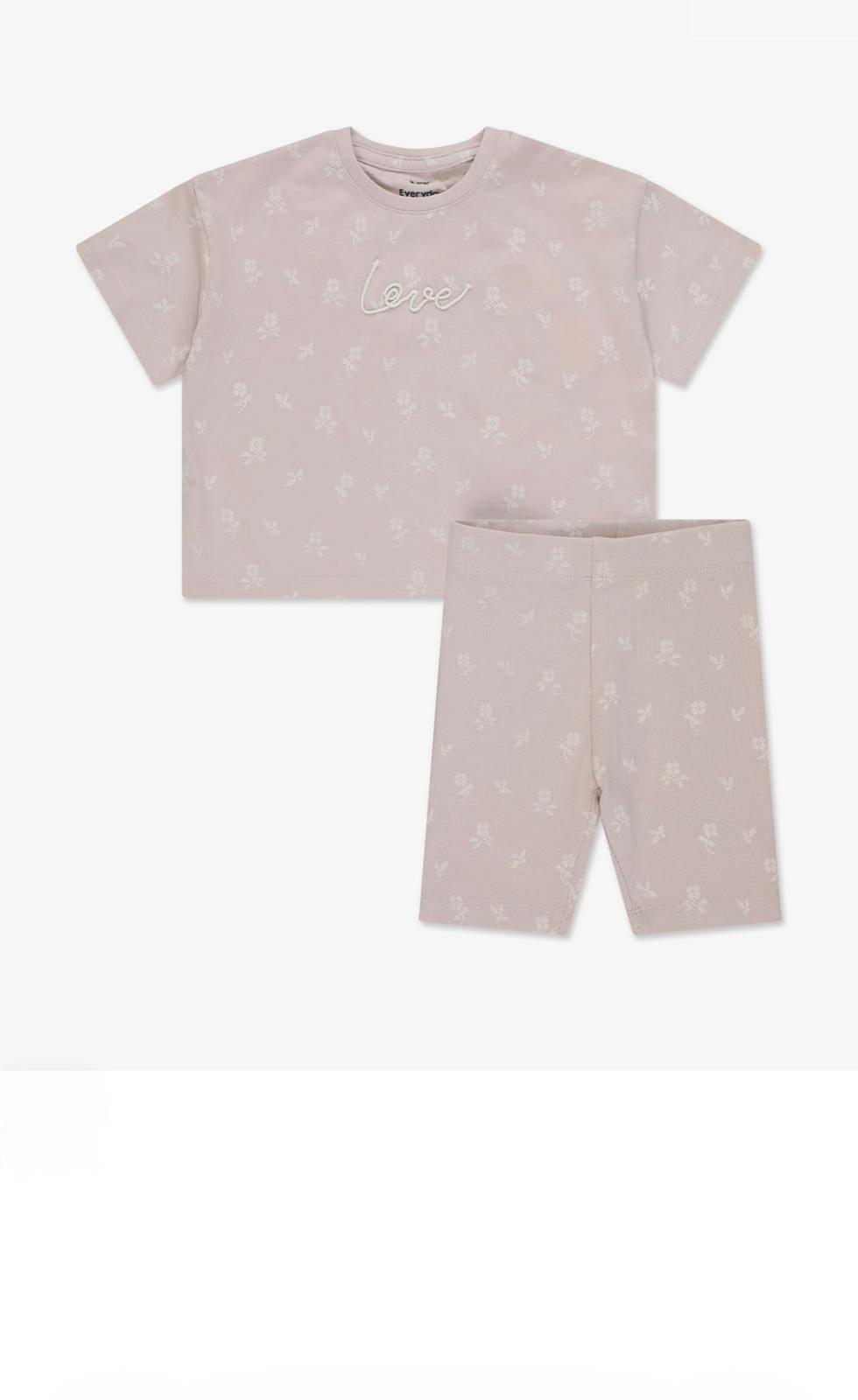 סט חולצה וטייץ ריב