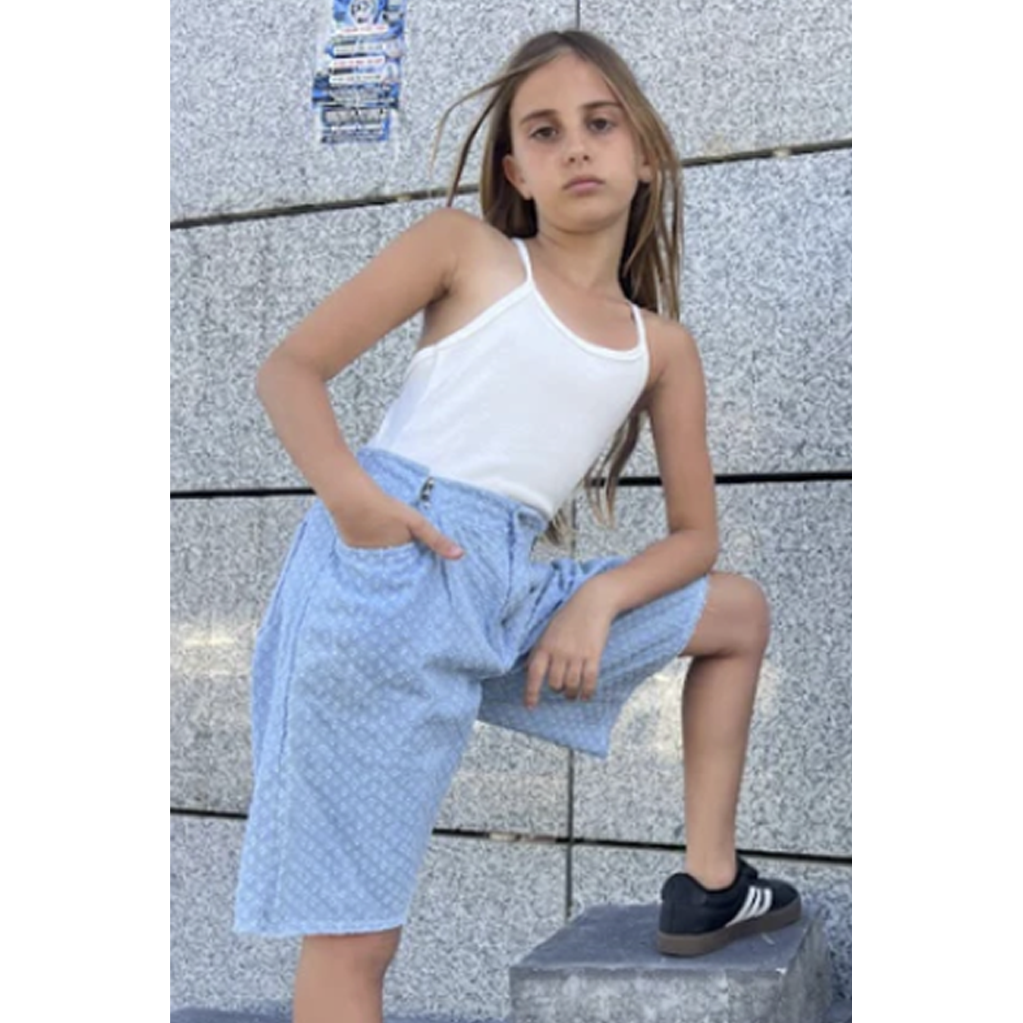מכנסי ברמודה TAMTAM כחול בהיר